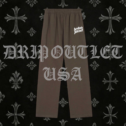 Broken Planet Joggers/Sweatpants - Brown
