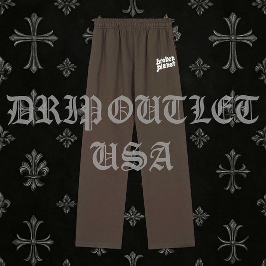 Broken Planet Joggers/Sweatpants - Brown