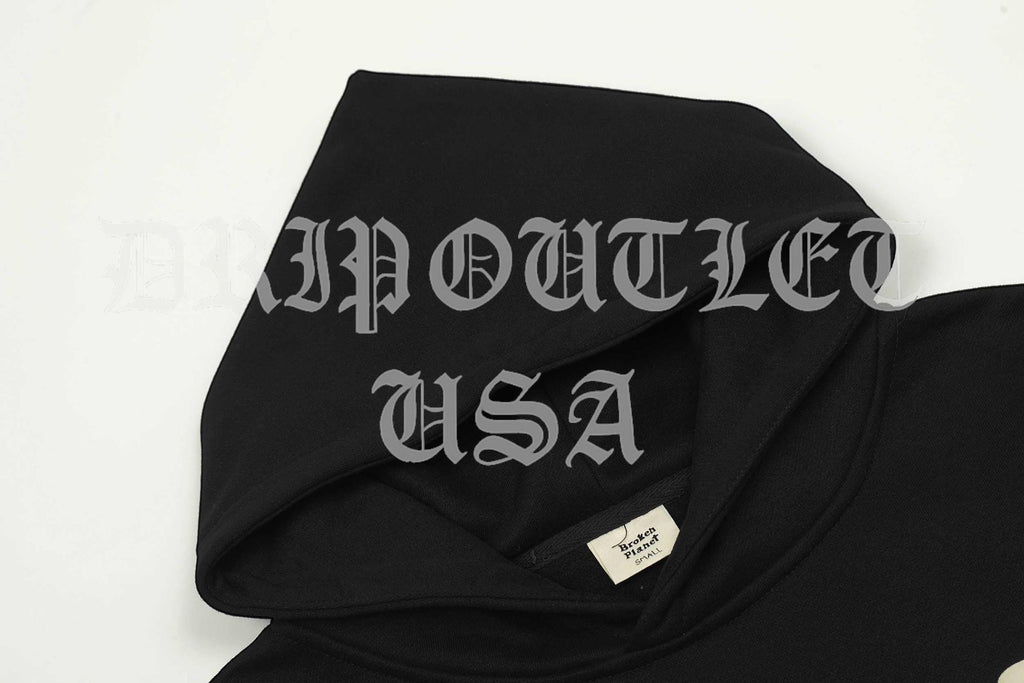 Broken Planet "Hearts are made to be broken" Hoodie - Black / Pink