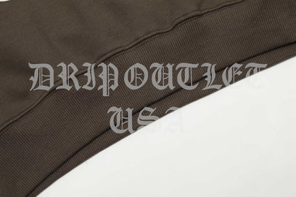 Broken Planet "Broken Hearts" Hoodie - Brown / Pink