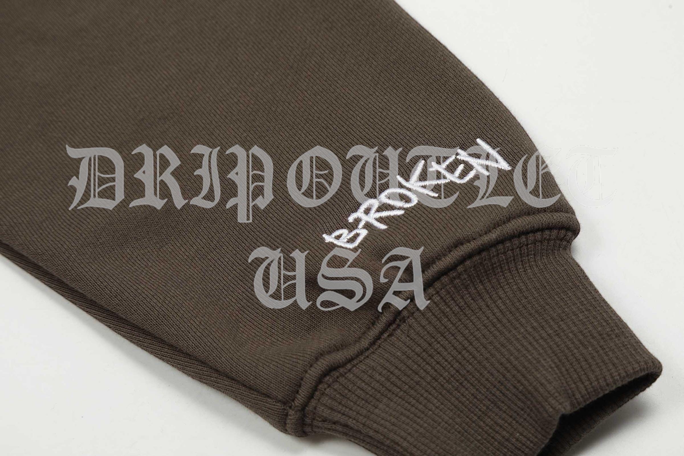 Broken Planet "Broken Hearts" Hoodie - Brown / Pink