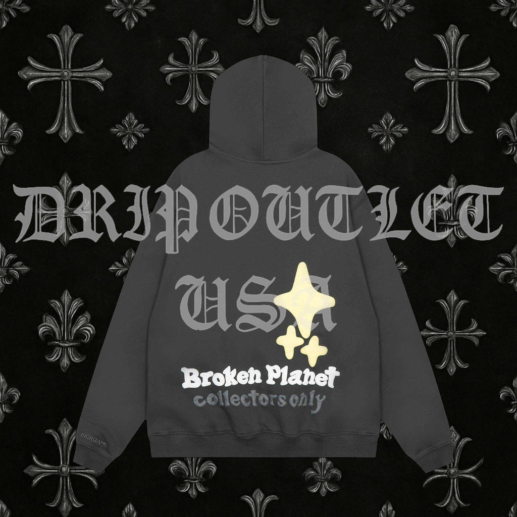 Broken Planet "Am I The Only One?" Hoodie - Black / Yellow