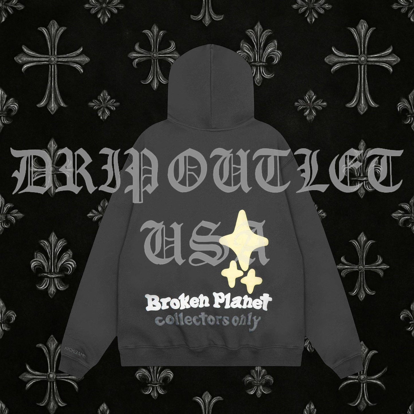 Broken Planet "Am I The Only One?" Hoodie - Black / Yellow