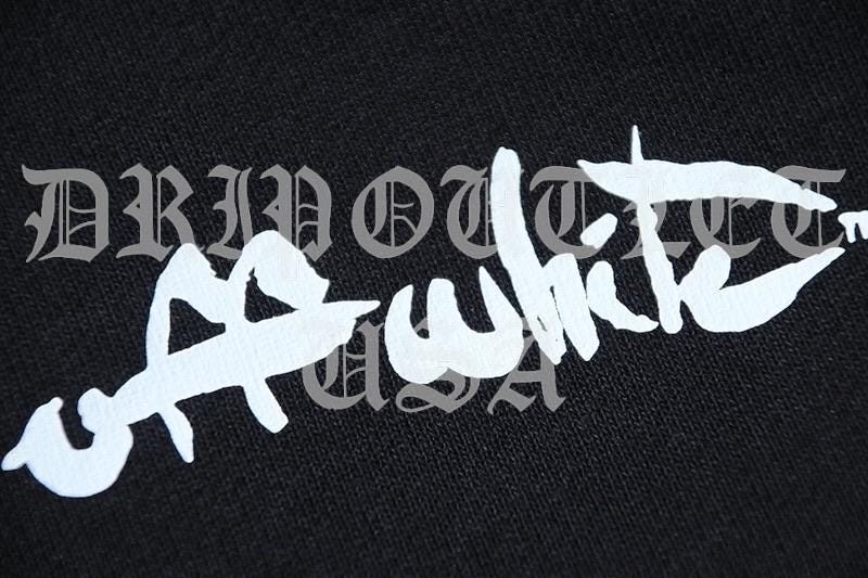 Off White Paint Script Skate Sweatpants - Black/White