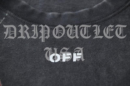 Off-White Colorful Virgin Oil Painting Short Sleeve Tee