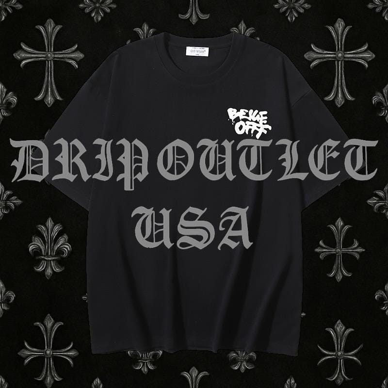 Off-White Hand Drawn Script T-Shirt - Black