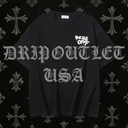 Off-White Hand Drawn Script T-Shirt - Black