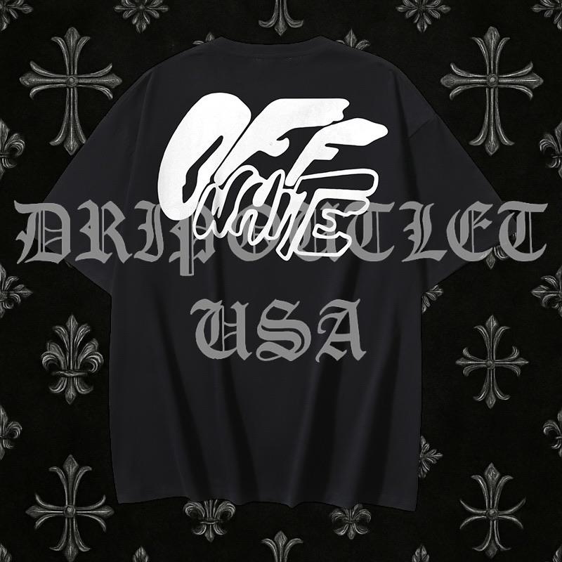 Off-White Hand Drawn Script T-Shirt - Black