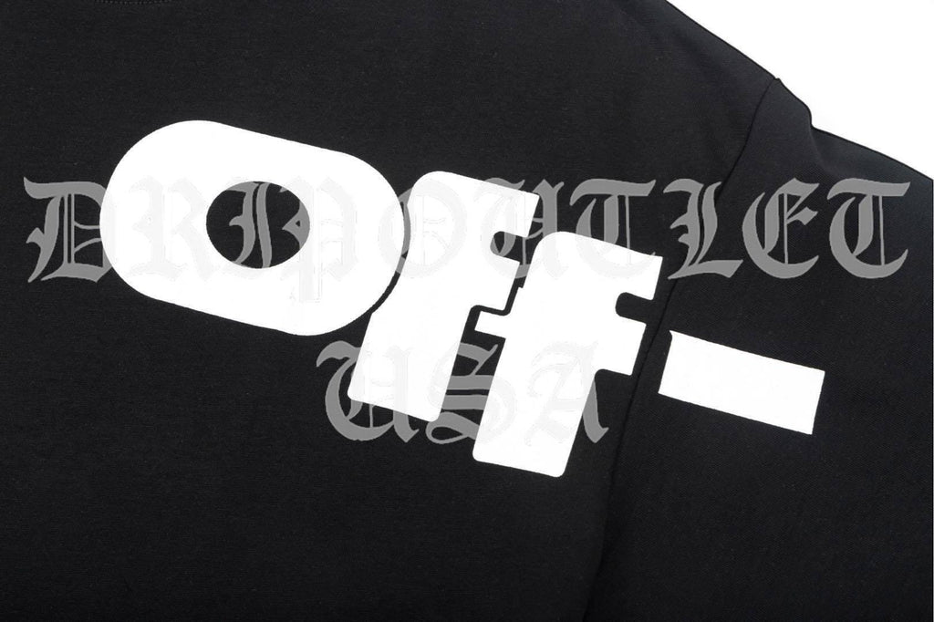 Front and back half logo skate short sleeve t-shirt - Black