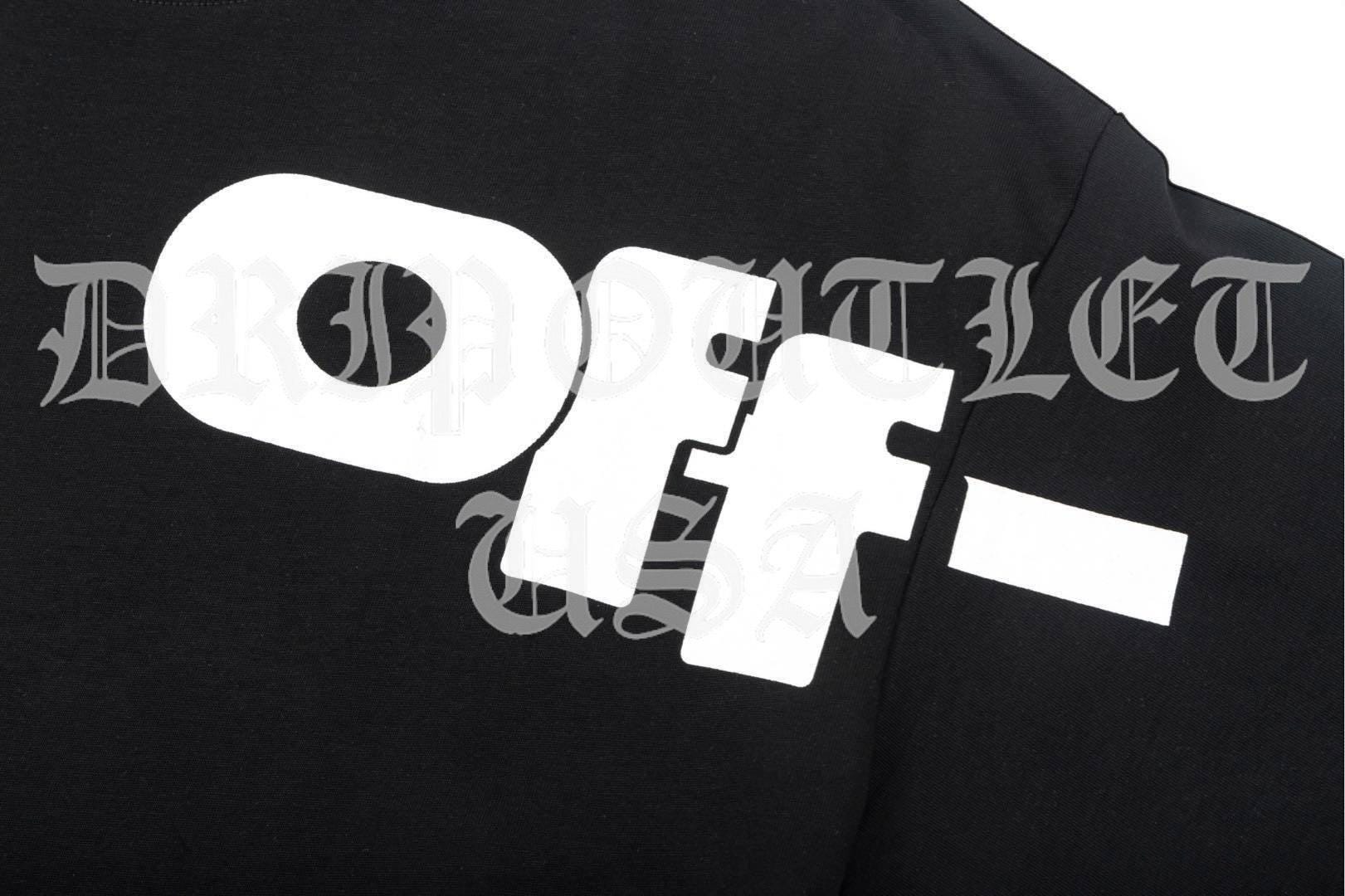 Front and back half logo skate short sleeve t-shirt - Black