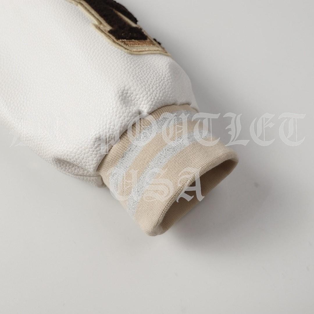 Off-White x AC Milan Varsity Jacket 'Cream/White'