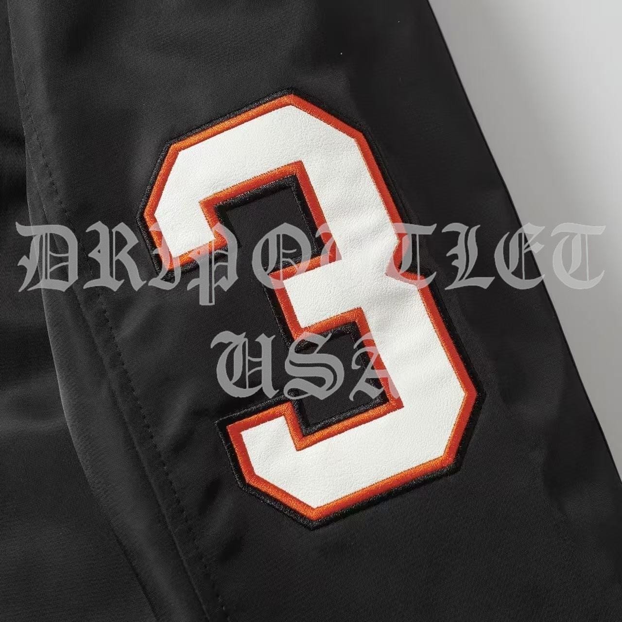 Off-White x Paris Hilinski Eagle Lettermen Jacket - Black