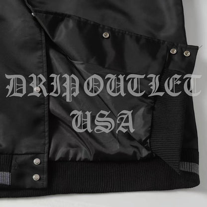 Off-White x Paris Hilinski Eagle Lettermen Jacket - Black