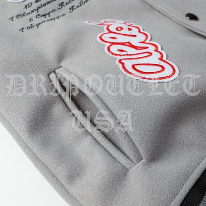 Off White AC Milan Wool Varsity Jacket