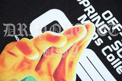 OFF-WHITE Hand Logo Print Sweat Shorts