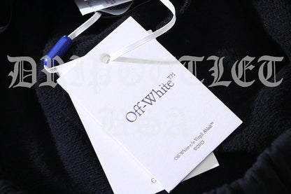 OFF-WHITE Hand Logo Print Sweat Shorts