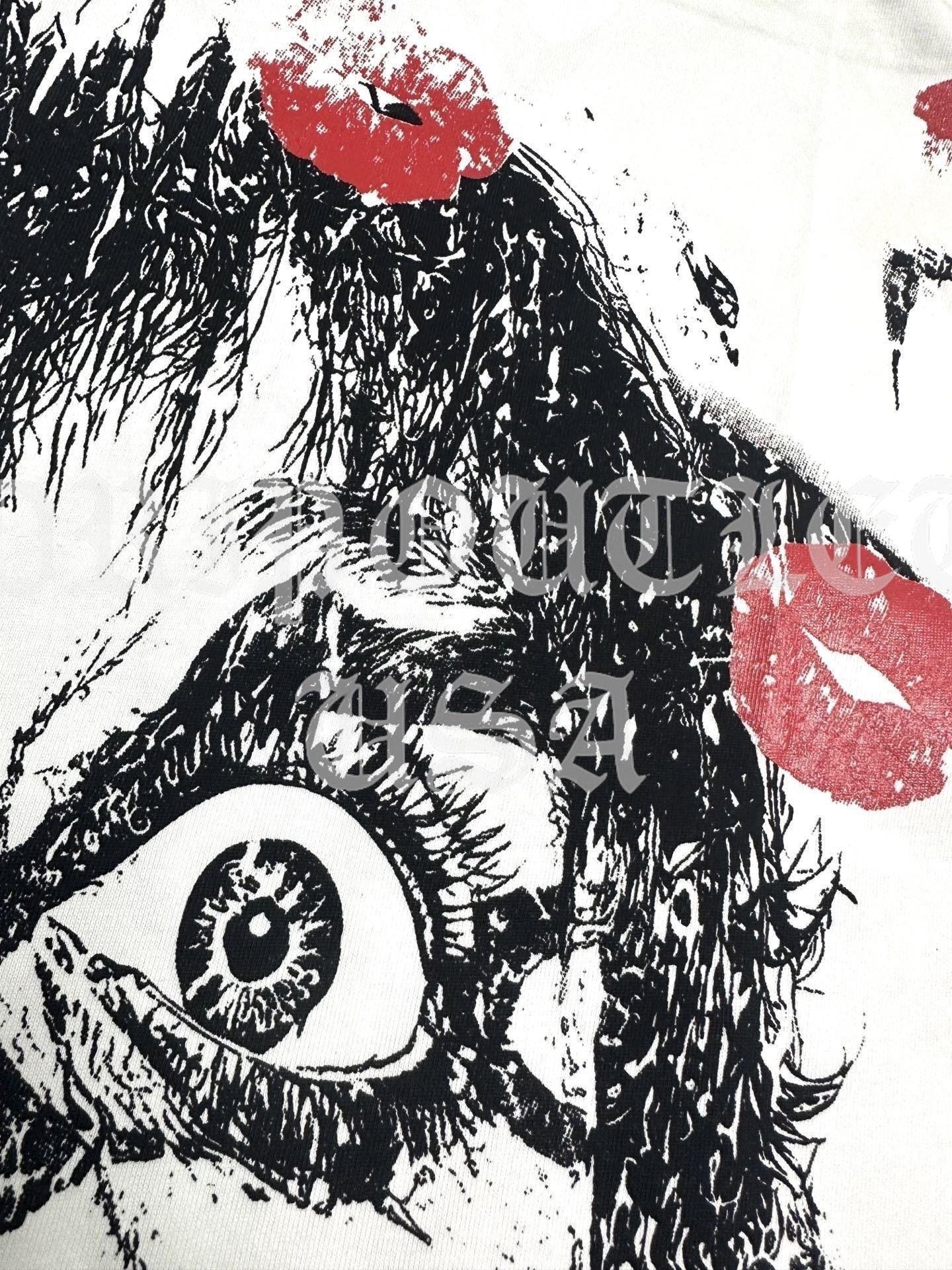 HELLSTAR “Can I Borrow A Kiss?” White T-Shirt