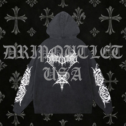 VETEMENTS 'Black Death Metal' Hoodie
