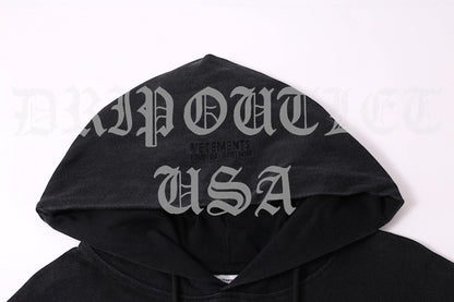 VETEMENTS "Dominatrix Hotline" Hoodie - Black / Pink