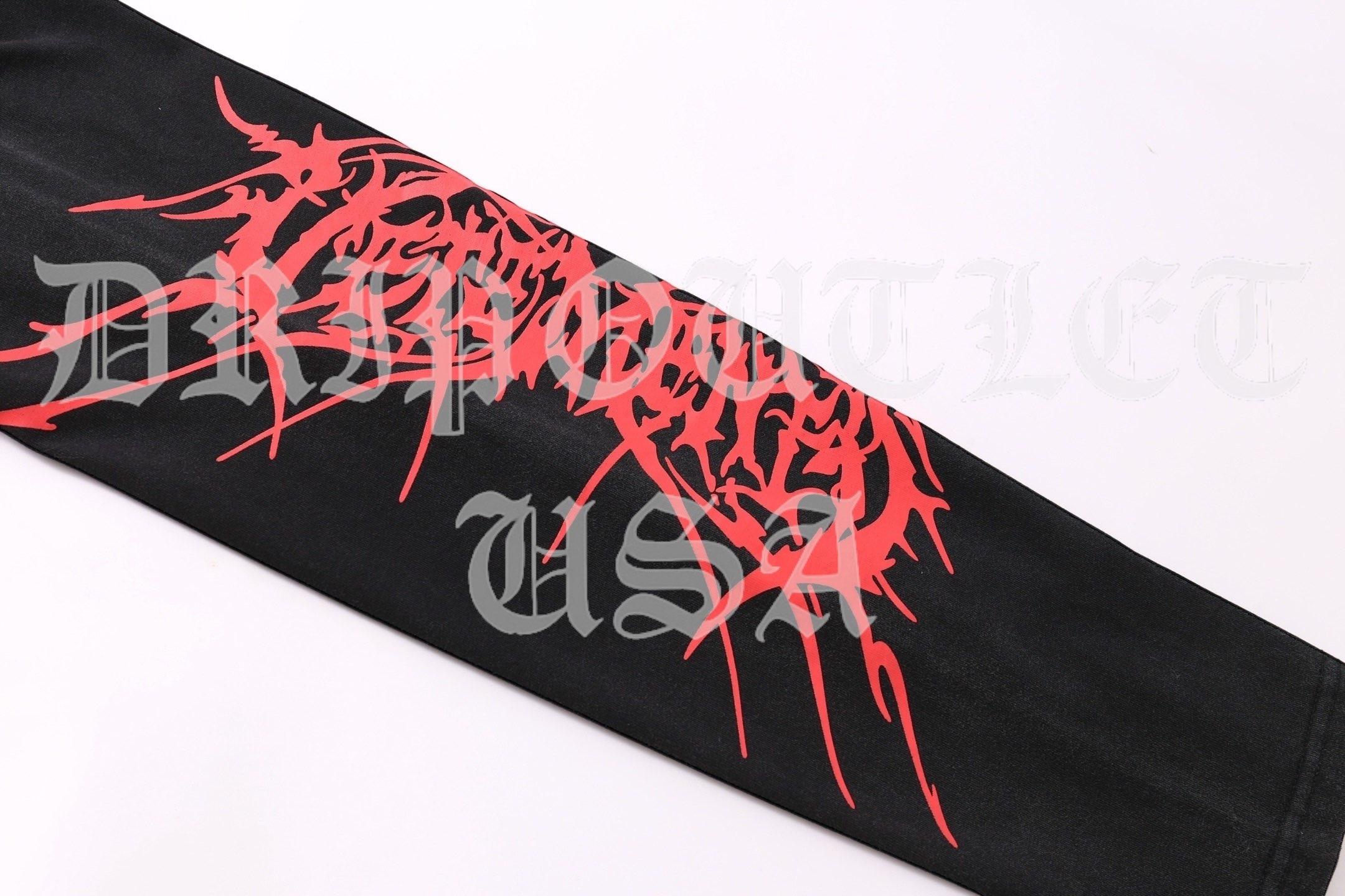 VETEMENTS Death Metal Long Sleeve Shirt - Black / Red