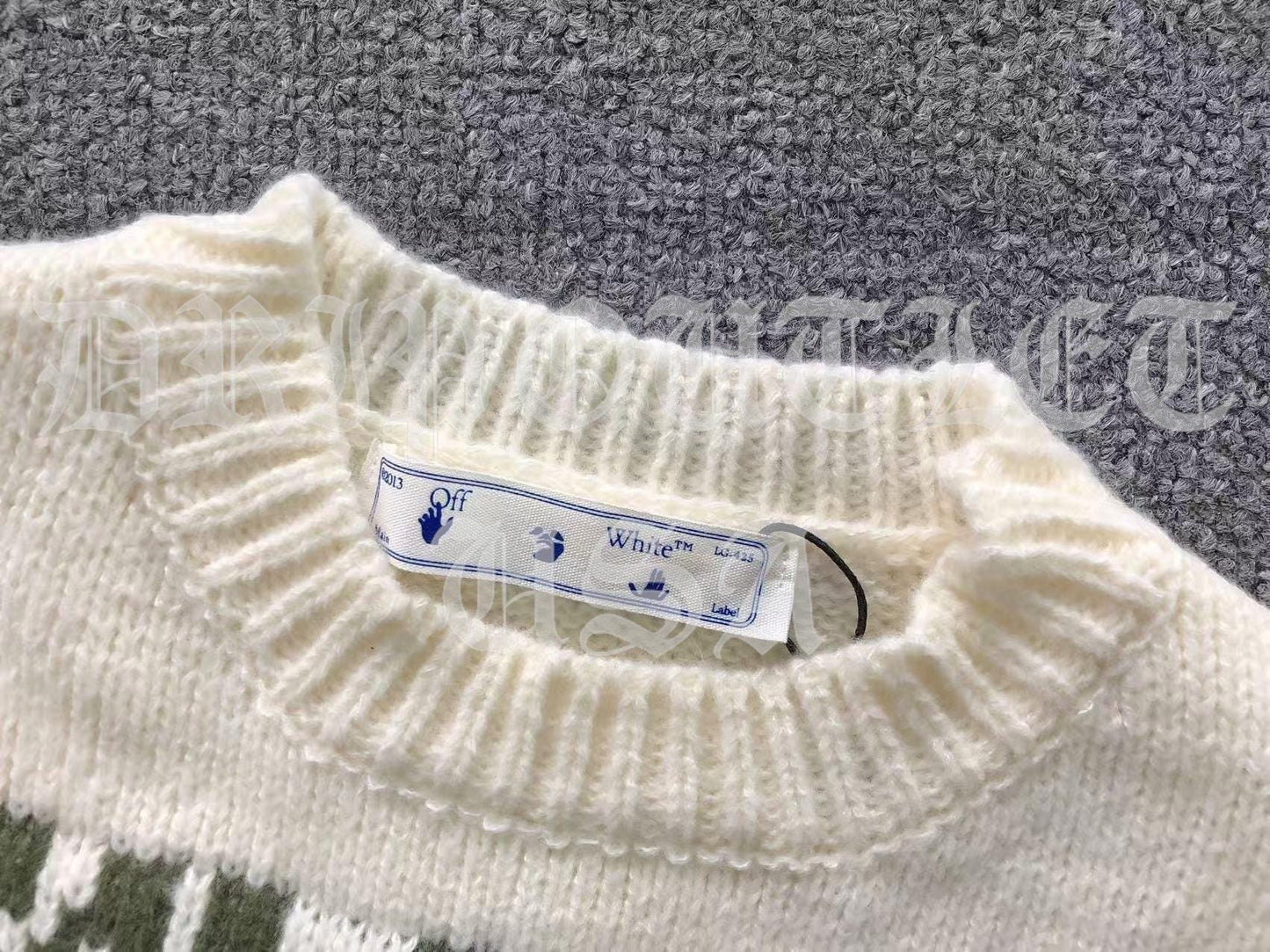 Off-White Black Cat Sweat Shirt Sweater - Cream