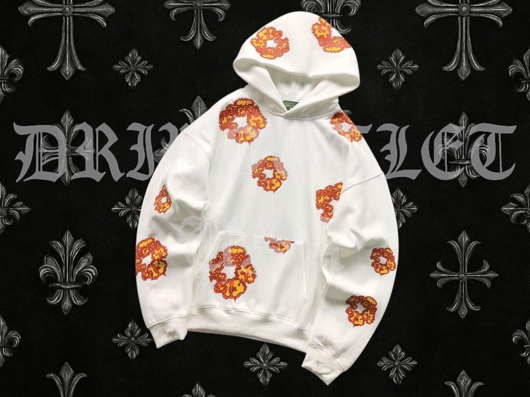 Denim Tears x Offset Wreath Hoodie - 'Black' / 'White'