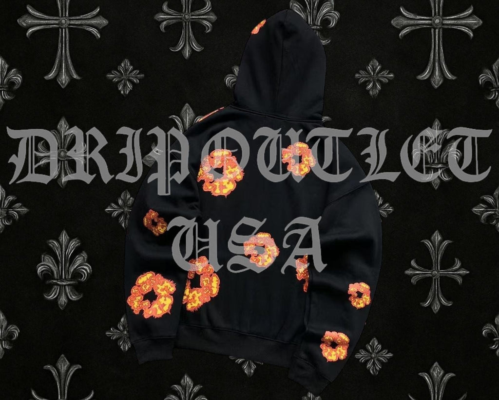 Denim Tears x Offset Wreath Hoodie - 'Black' / 'White'