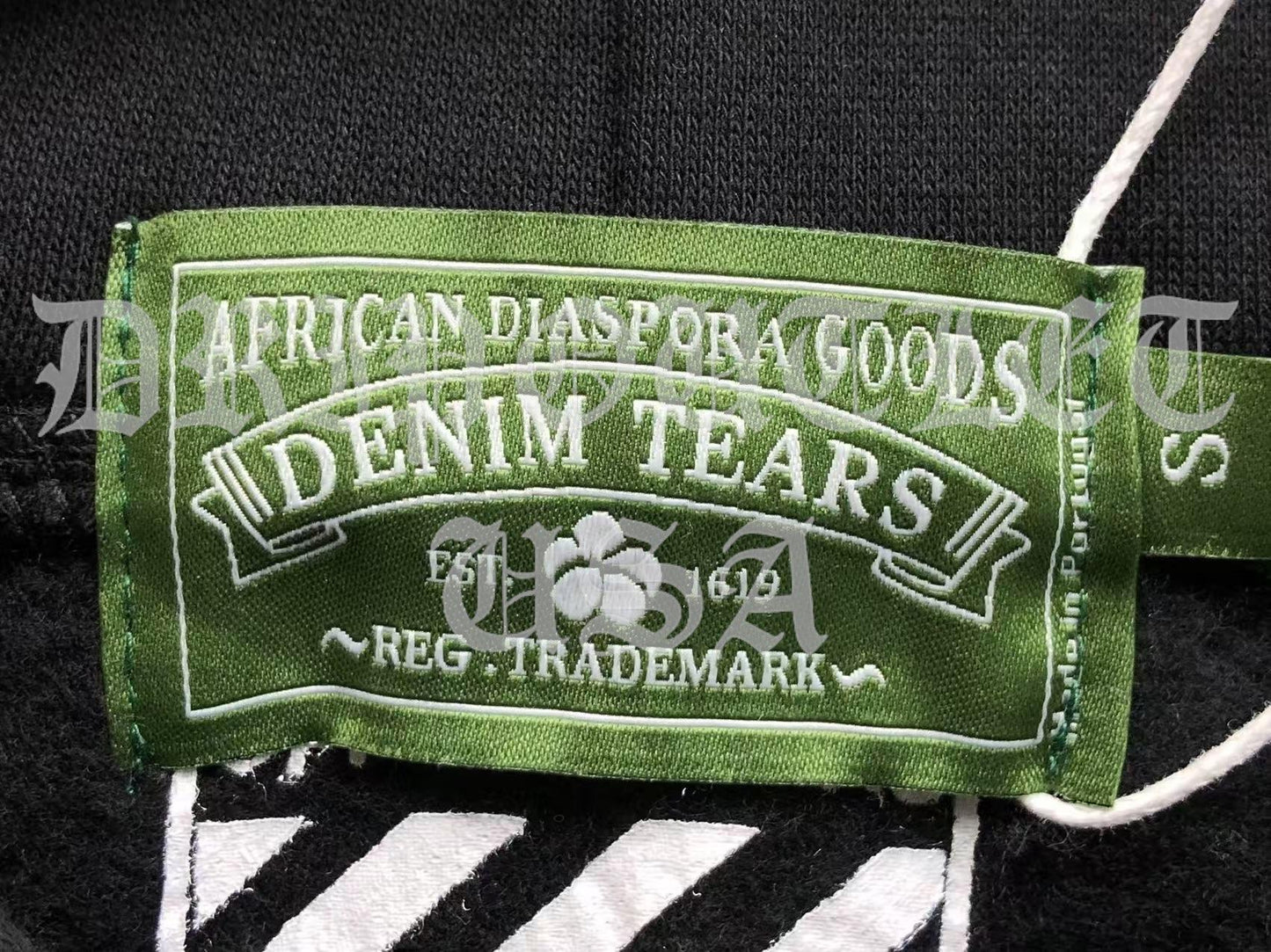 Denim Tears x Offset Wreath Hoodie - 'Black' / 'White'