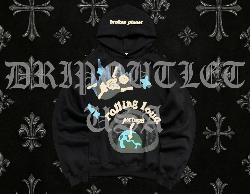 Broken Planet "Playboi Carti, Travis Scott, Meek Mill" Hoodie - Black