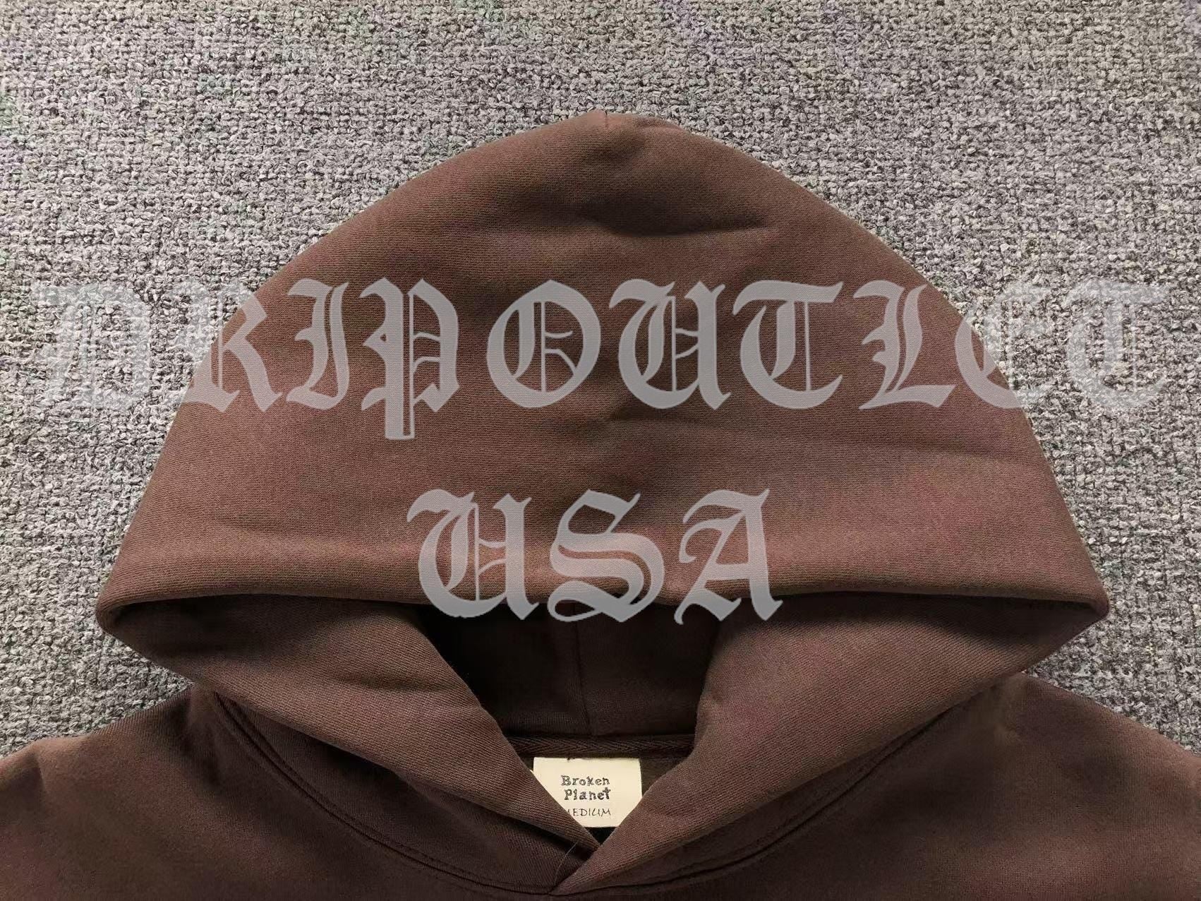 Broken Planet "Fear of the Unknown" Hoodie - Brown