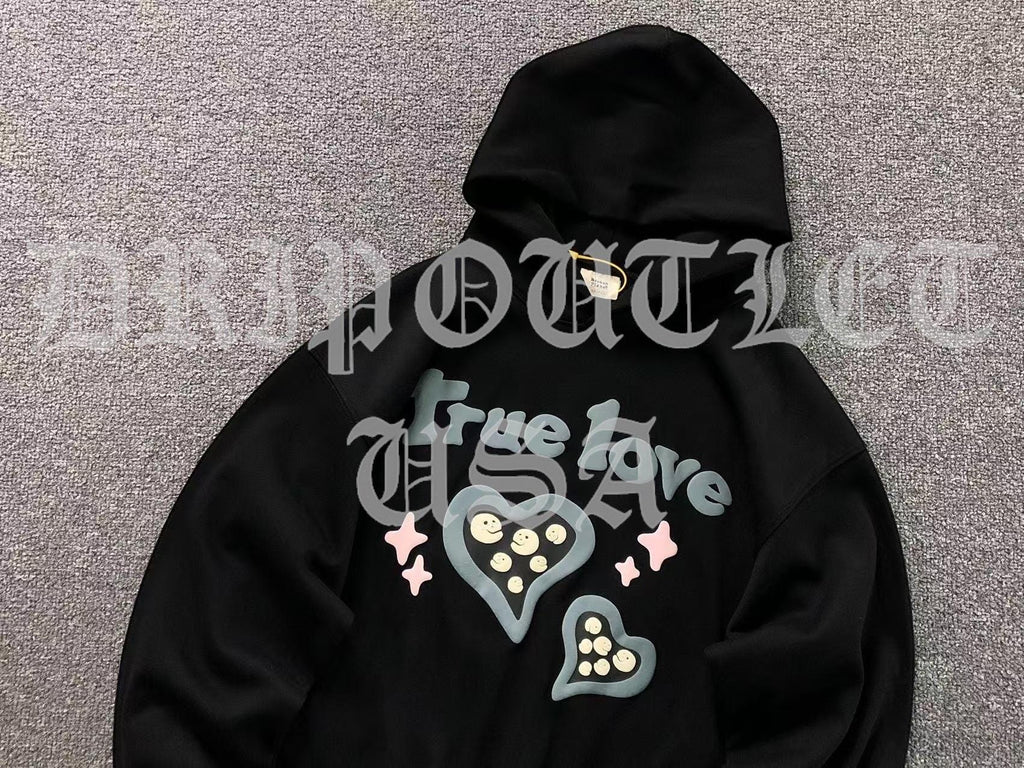 Broken Planet "True Love is Hard To Find" Hoodie - Black