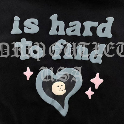 Broken Planet "True Love is Hard To Find" Hoodie - Black