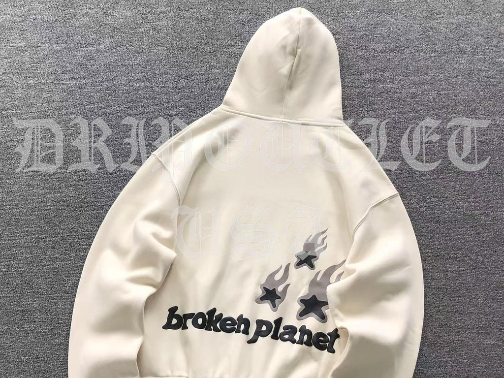 Broken Planet "Heartless Love" Hoodie - Cream