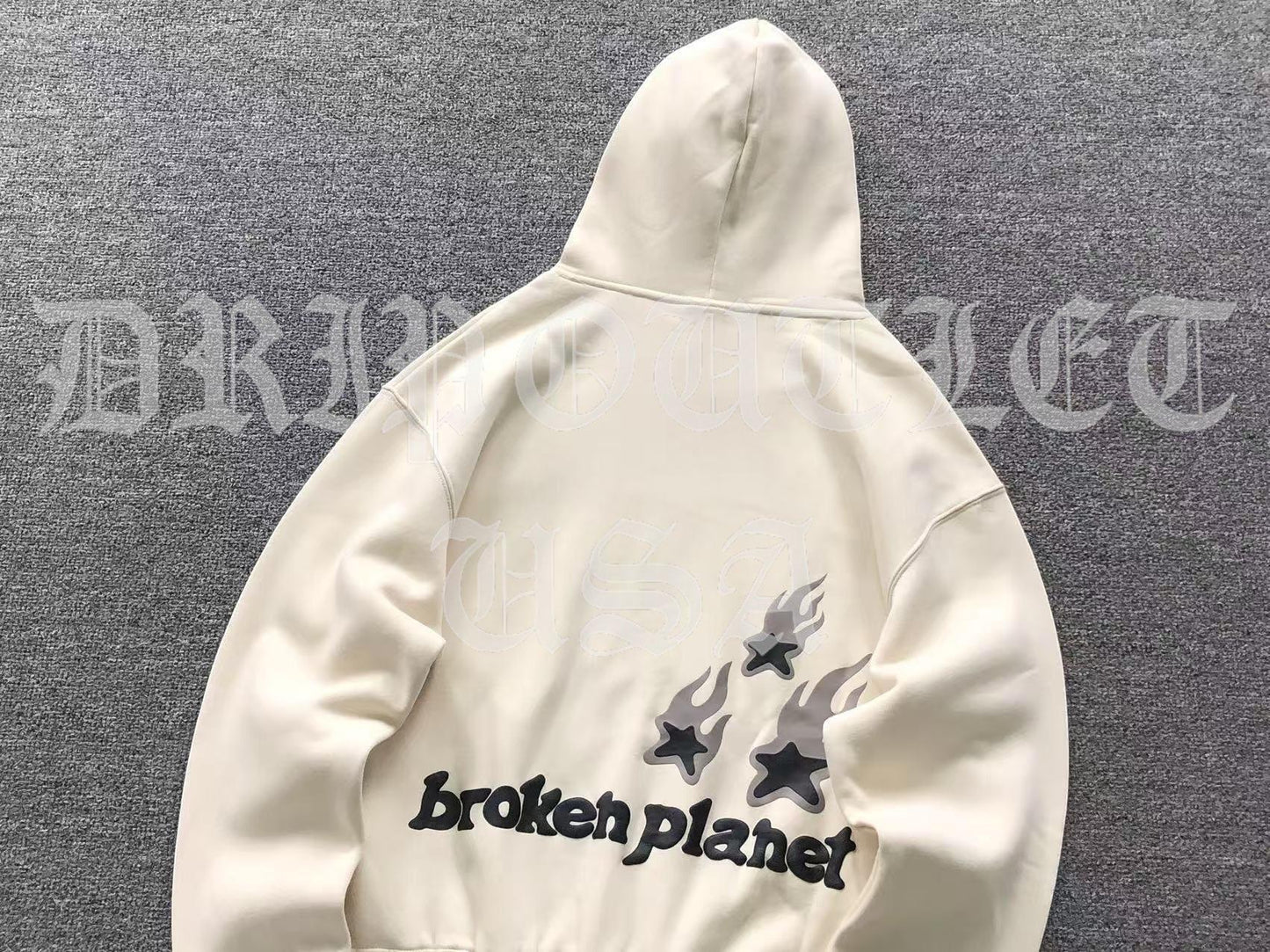 Broken Planet "Heartless Love" Hoodie - Cream