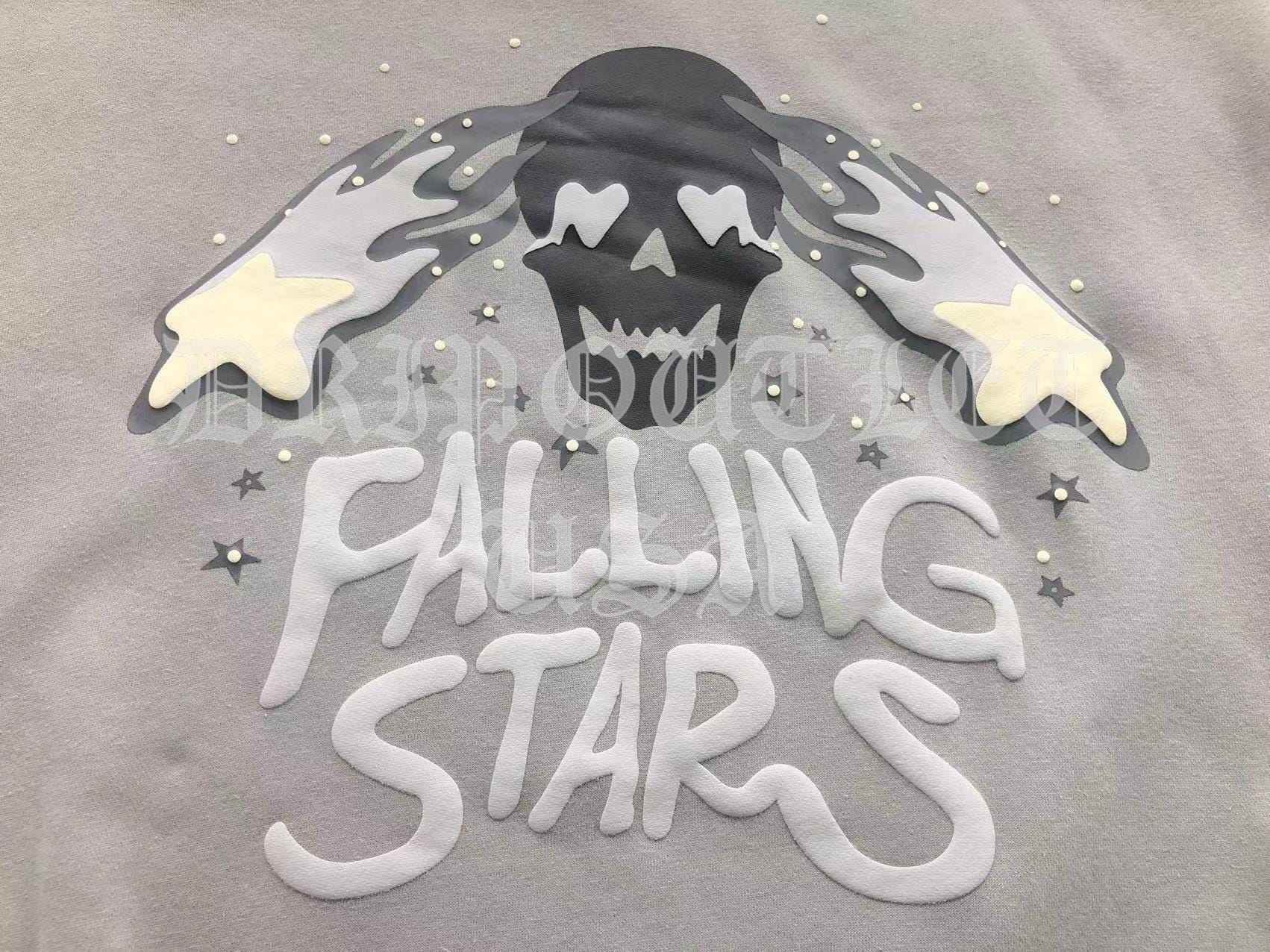 Broken Planet "Falling Stars" Hoodie - Grey / Gray