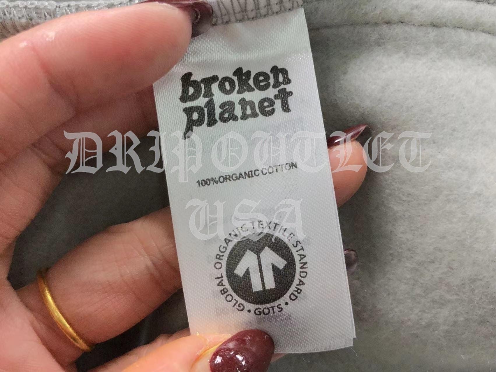 Broken Planet "Falling Stars" Hoodie - Grey / Gray