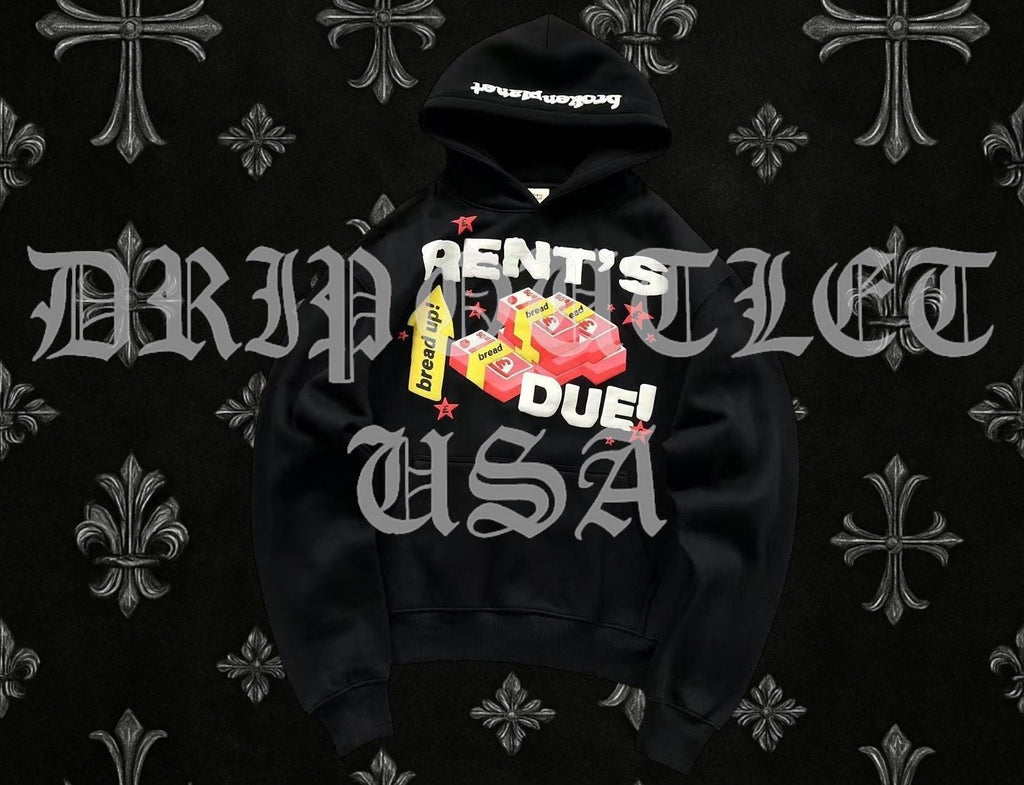 Broken Planet "Rent's Due!" Hoodie - Black