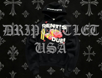Broken Planet "Rent's Due!" Hoodie - Black