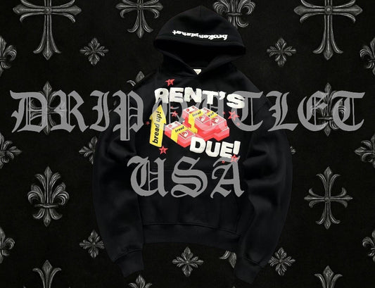 Broken Planet "Rent's Due!" Hoodie - Black