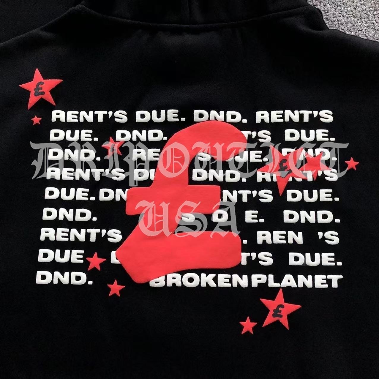 Broken Planet "Rent's Due!" Hoodie - Black