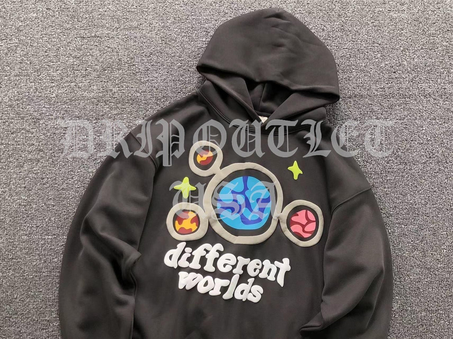 Broken Planet "Different Worlds, Friends and Family" Hoodie - Grey / Gray