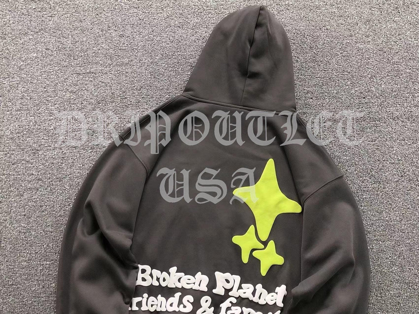 Broken Planet "Different Worlds, Friends and Family" Hoodie - Grey / Gray