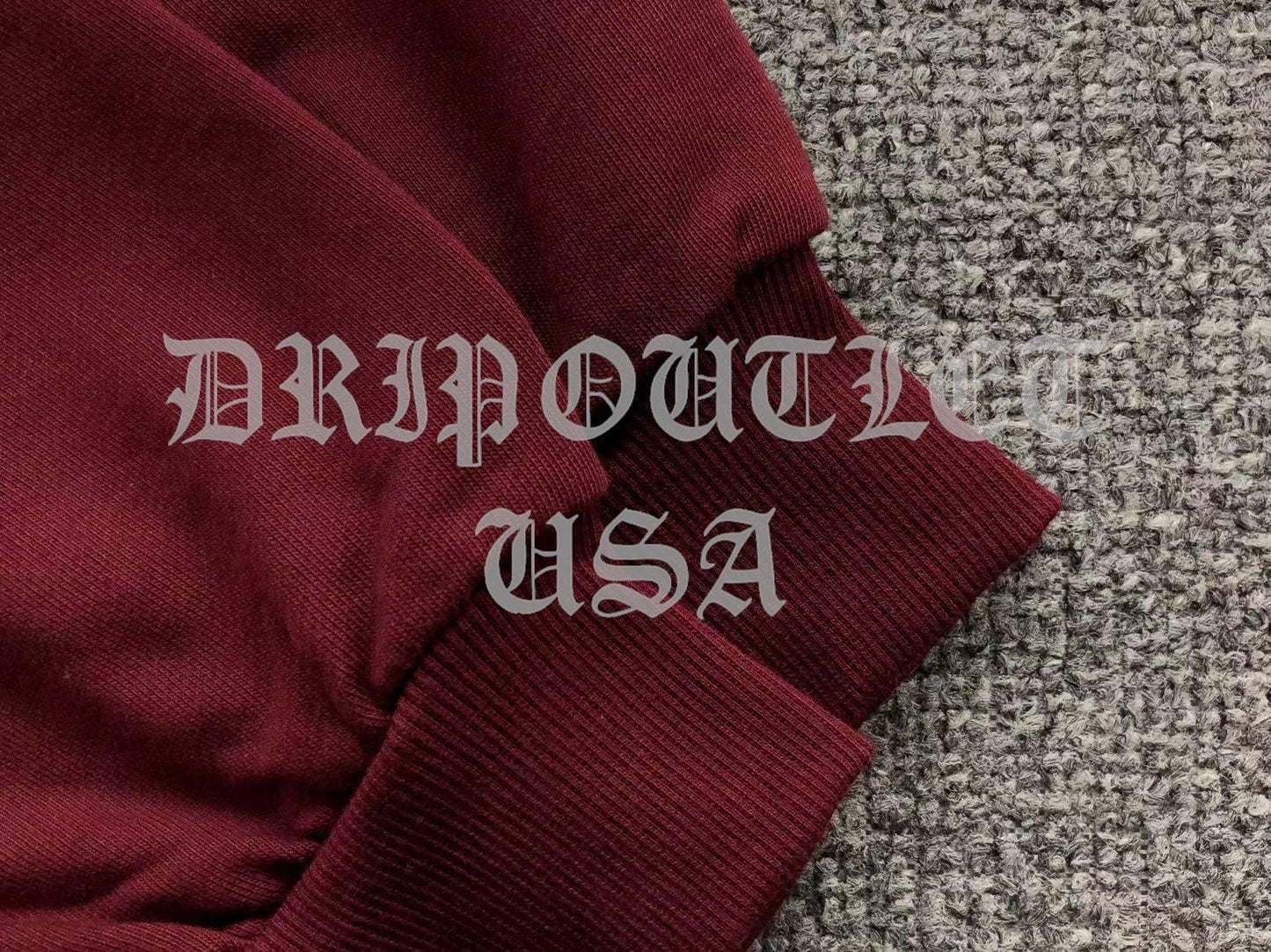 VETEMENTS "LIMITED EDITION" Embroidered Logo Hoodie - Maroon / Burgundy