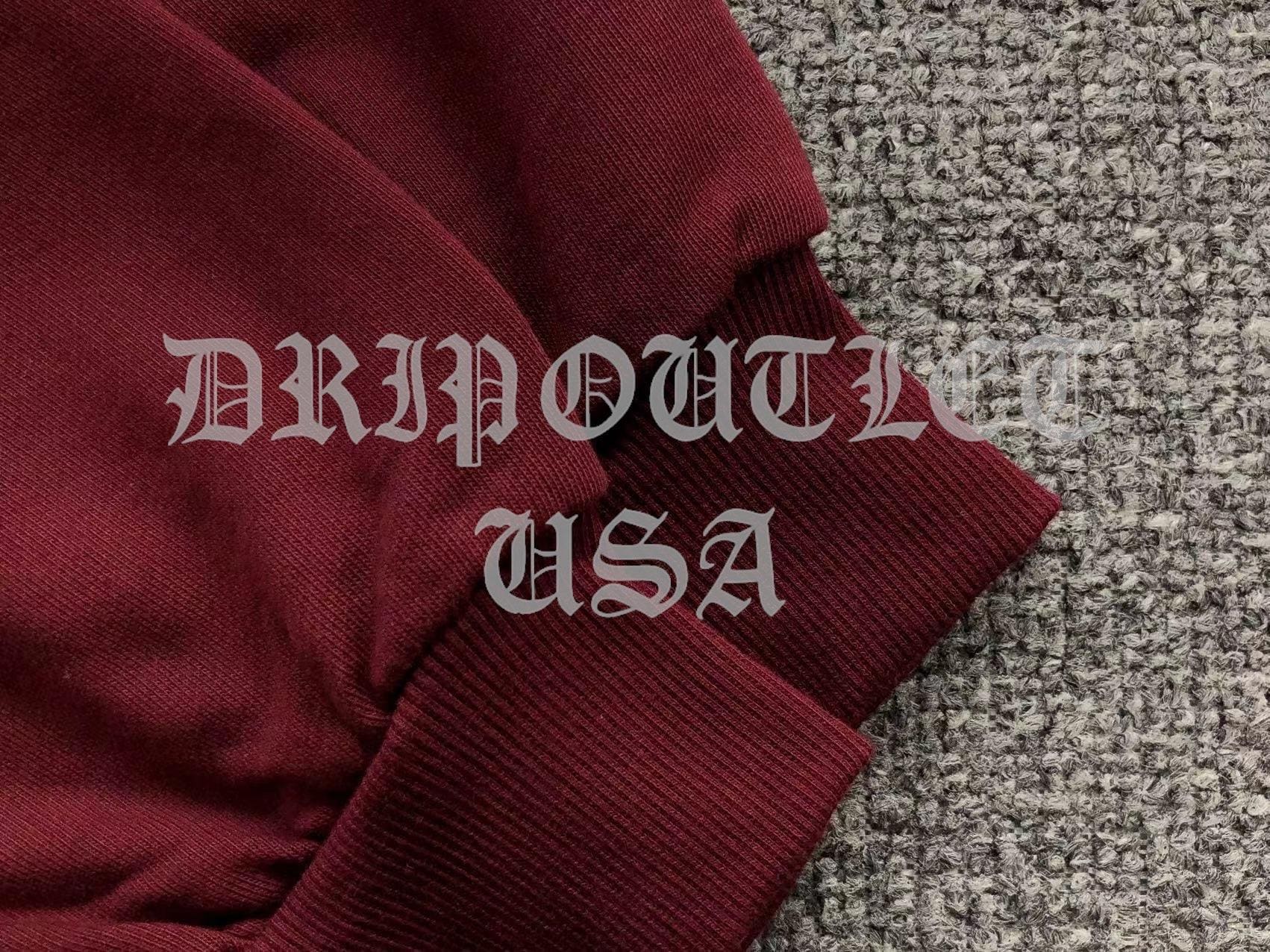 VETEMENTS "LIMITED EDITION" Embroidered Logo Hoodie - Maroon / Burgundy