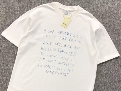 VENETEMENTS "Art Wasn't Suppose To Look Nice" Tee-Shirt - White