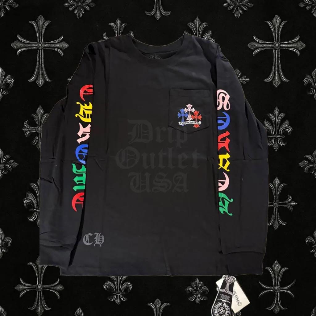 Chrome Hearts Multi Color Cross Crewneck