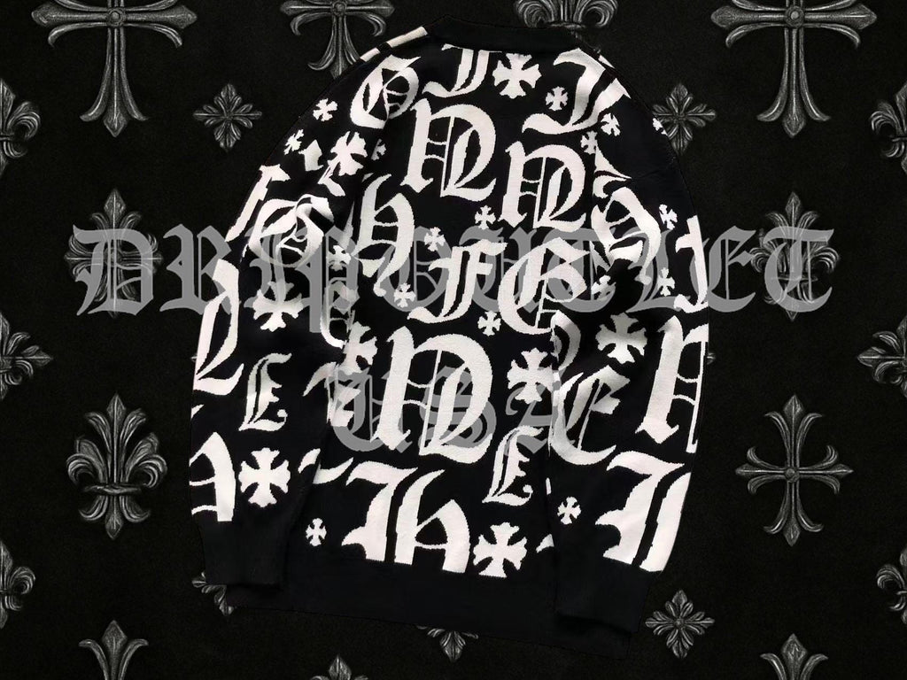 Chrome Hearts Knitted Monogram Logo Sweatshirt Sweater