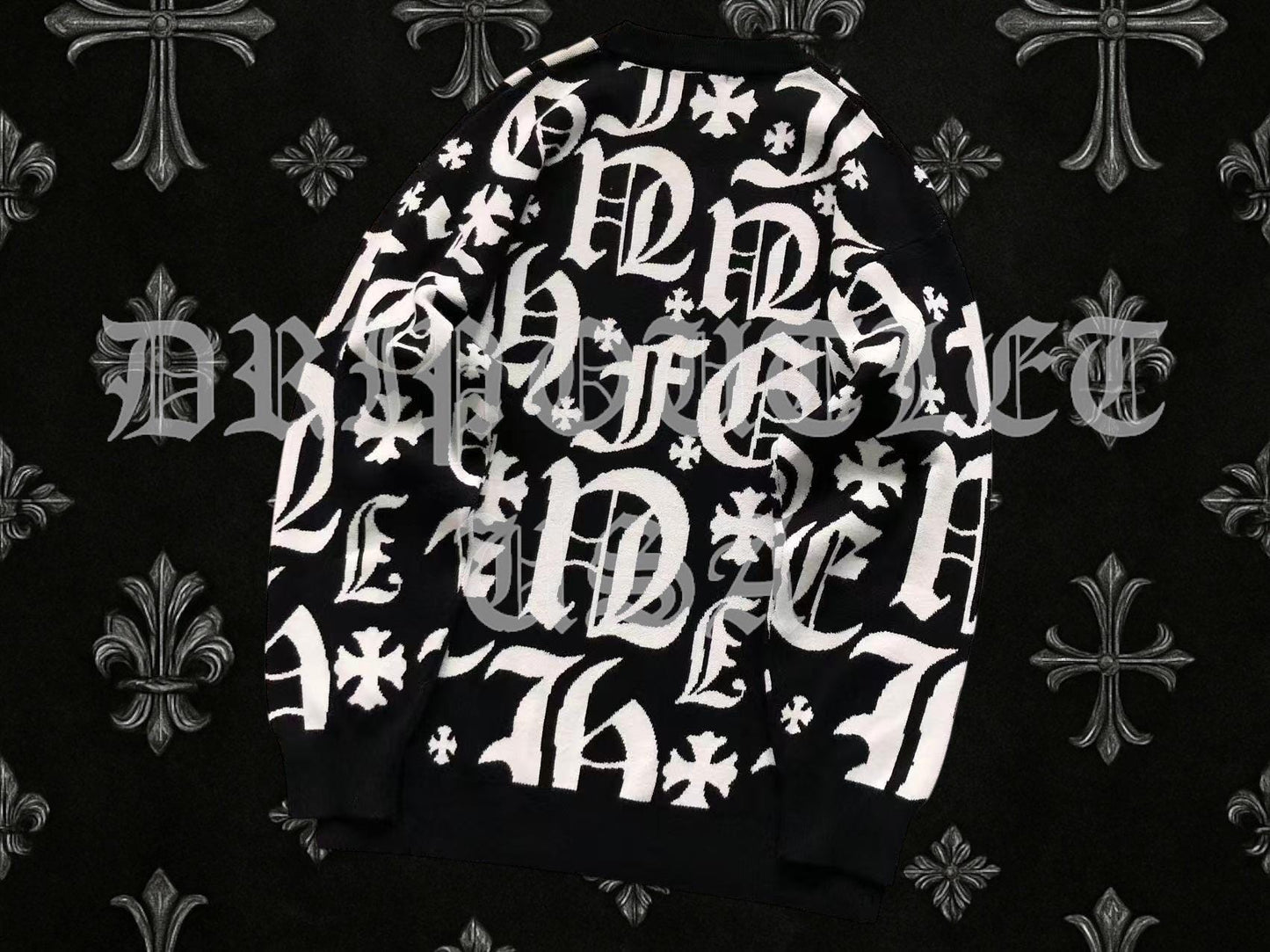 Chrome Hearts Knitted Monogram Logo Sweatshirt Sweater