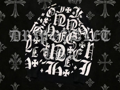 Chrome Hearts Knitted Monogram Logo Sweatshirt Sweater