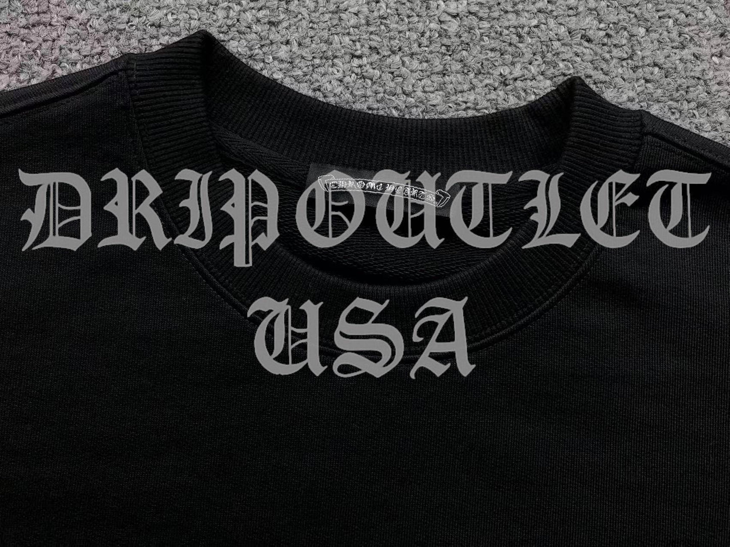 Chrome Hearts Triple Cross Long Sleeve T Shirt - Black / Red / White / Gray